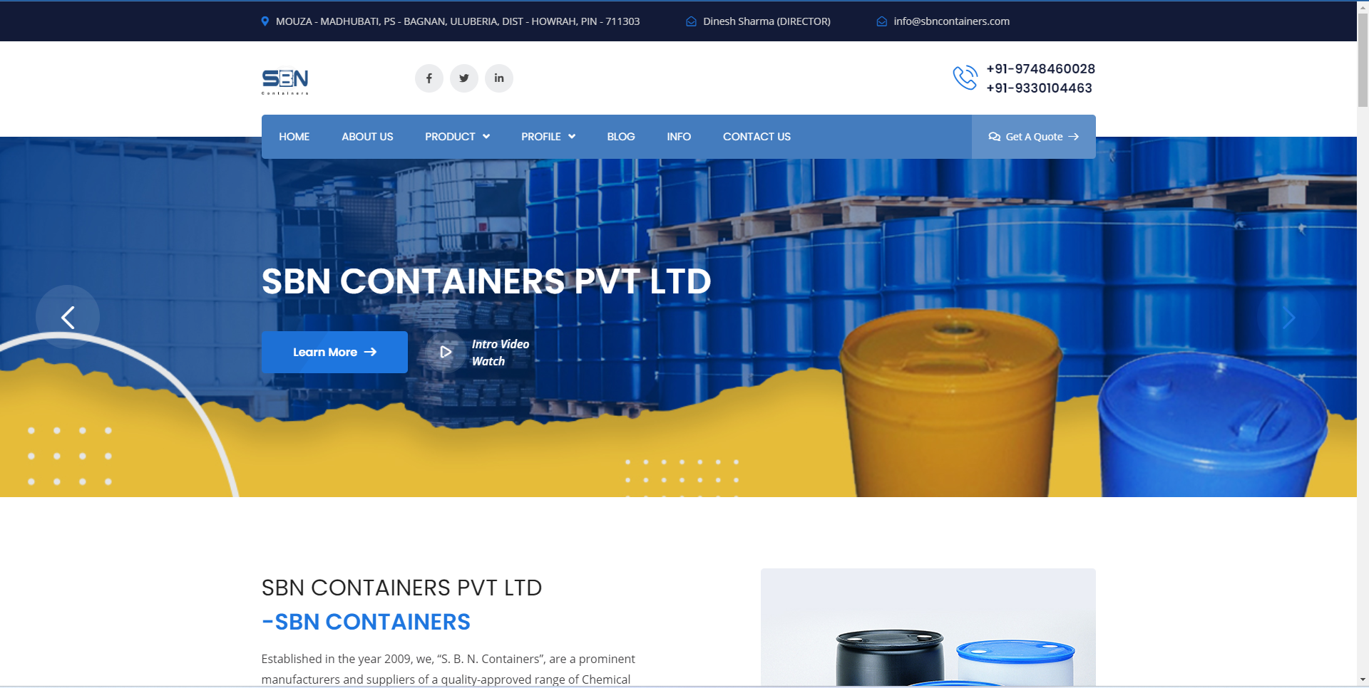 website sbn containers
